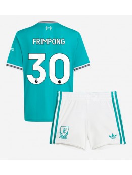 Liverpool Jeremie Frimpong #30 Replika Tredje Kläder Barn 2025-26 Kortärmad (+ byxor)